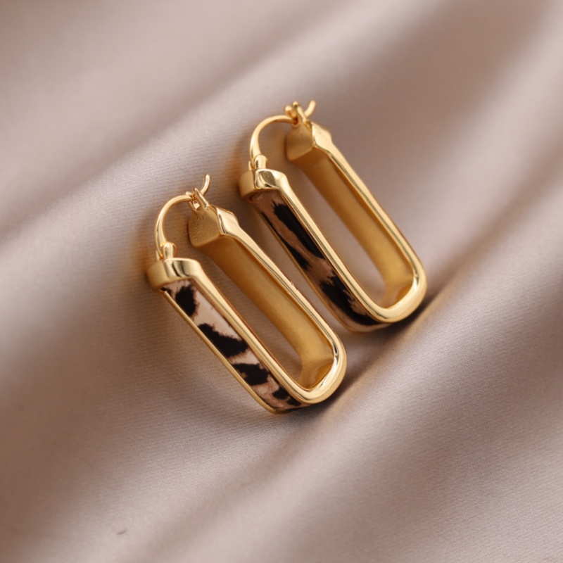 Pendientes de cuero de leopard - Leatherwork Jewelry reseña y precio