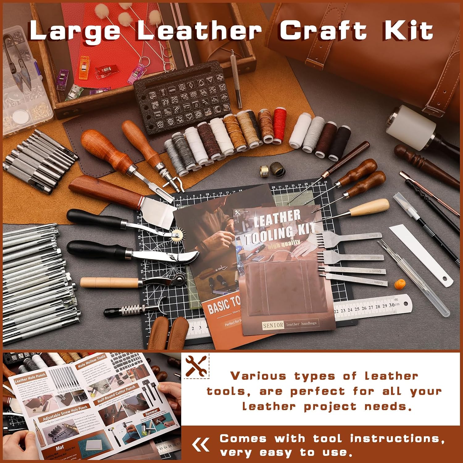 Kit de Herramientas para Traba - Leather Working reseña y precio