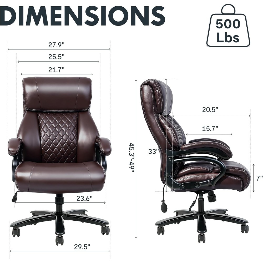 Silla de Oficina de Alta Capac - Leather Working reseña y precio