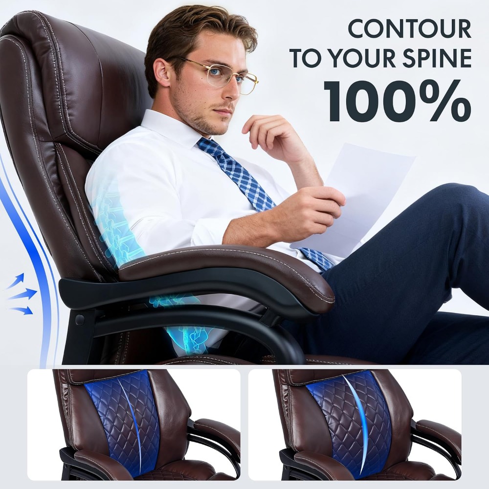 Silla de Oficina de Alta Capac - Leather Working reseña y precio