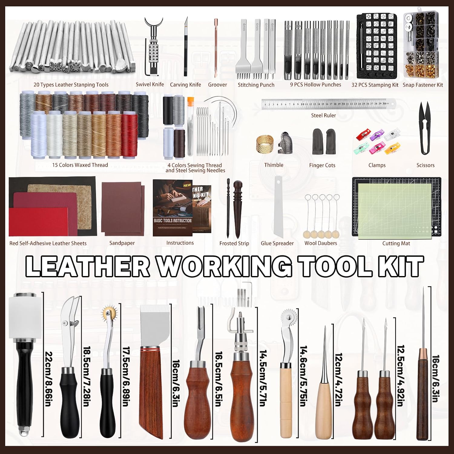 Kit de Herramientas para Traba - Leather Working reseña y precio