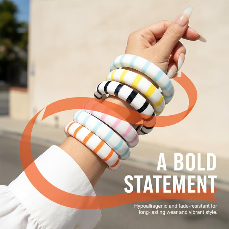 Brazalete de resina con diseño - Leatherwork Jewelry reseña y precio