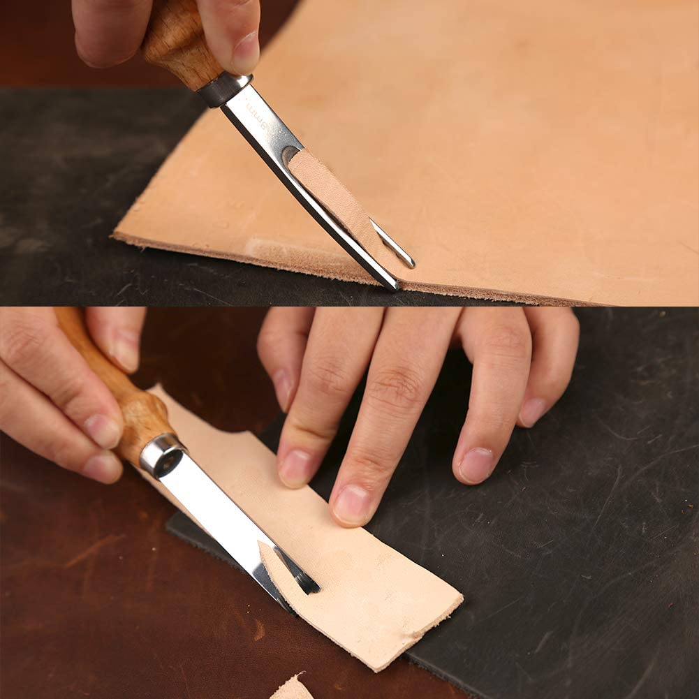 Herramienta biseladora de cuer - Leather Edge Beveler reseña y precio